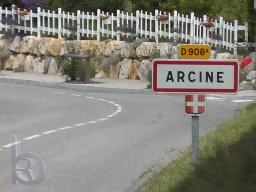 |QDT2012|Haute Savoie|Arcine|Schild-Orteingang|